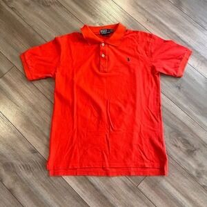 Polo Ralph Lauren Mens Classic Fit Short Sleeve Polo Shirt Red‎ Size M Bin G-24